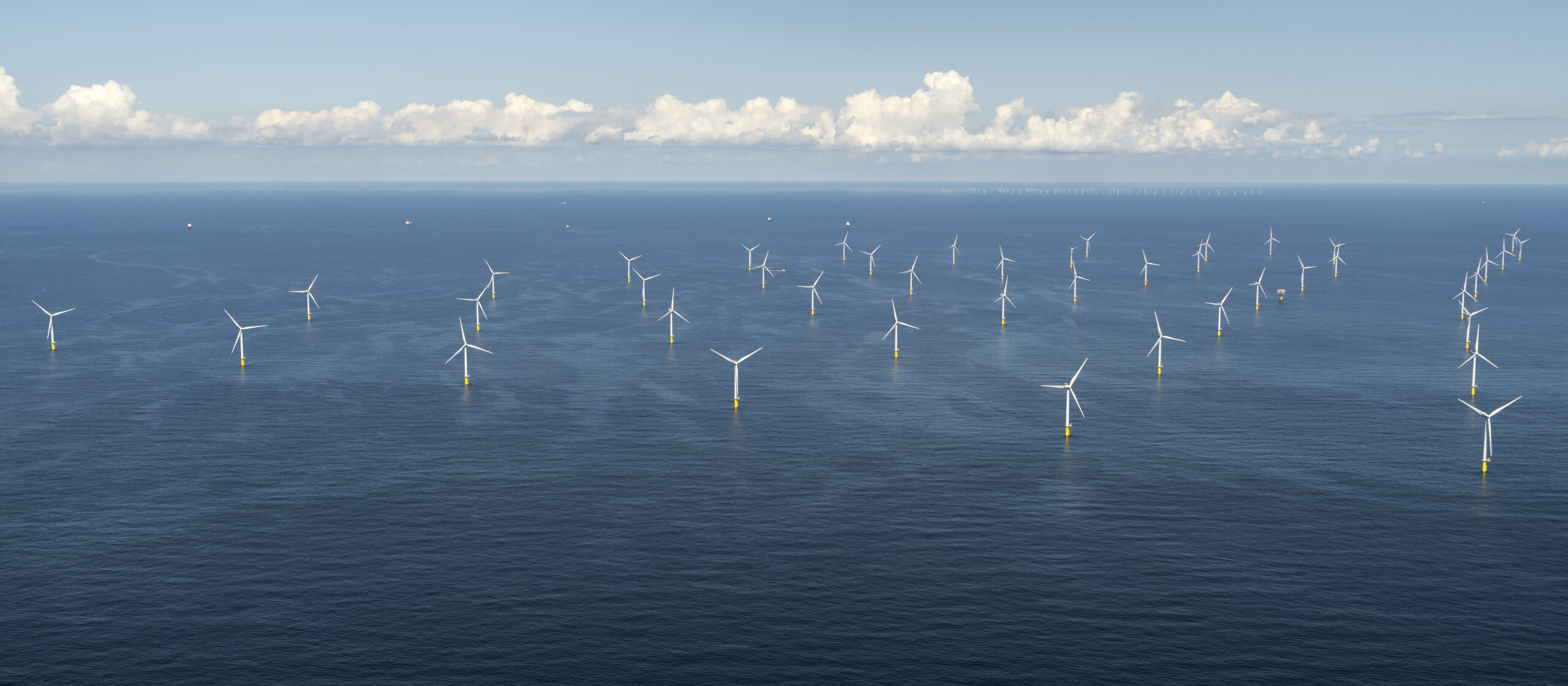 Aerial,View,Of,Off,Shore,Windpark,Luchterduinen.,The,Windmills,Are